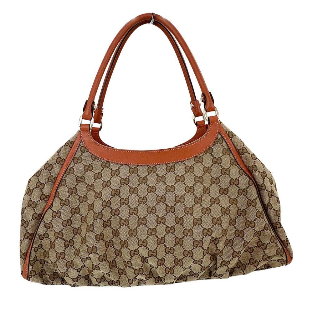GUCCI Cream Canvas Shoulder Bag - Picture 2 of 10